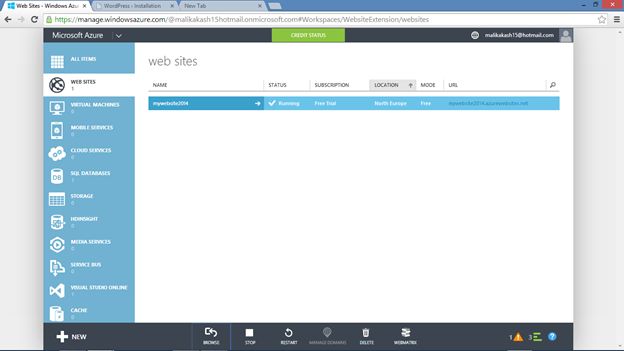 deployed and the status